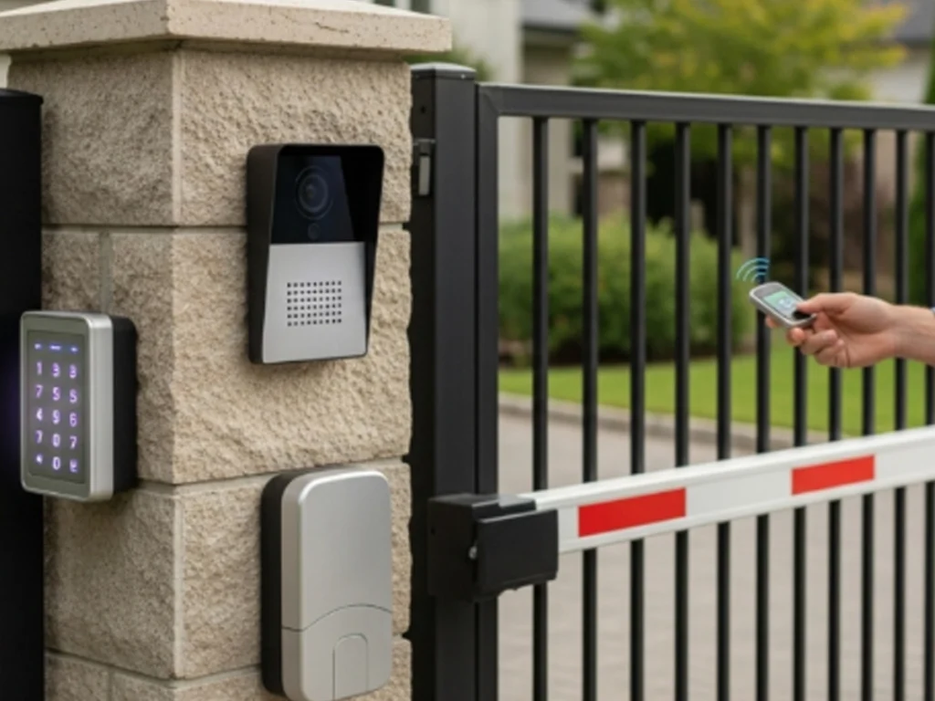2026 Home Improvement Trends Across Frisco with a modern electric driveway gate