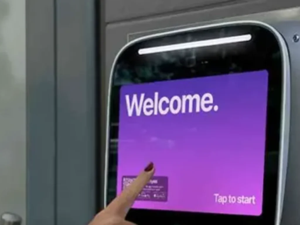 AI based video gate intercom with facial recognition at a modern Plano property entrance
