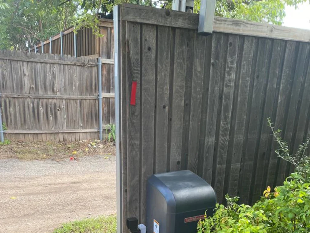 Elegant automatic gate at a Southlake home showcasing modern design and secure access.