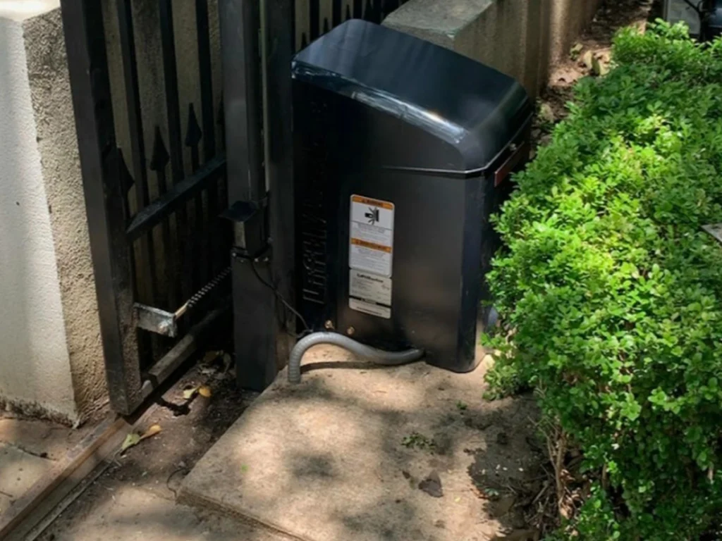 Automatic gate in Carrollton, TX, showcasing modern living solutions.