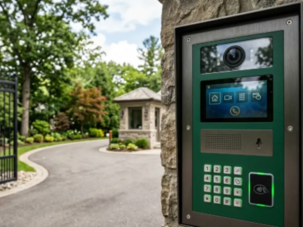Call entry gate service system improving visitor access at residential property in Garland Texas