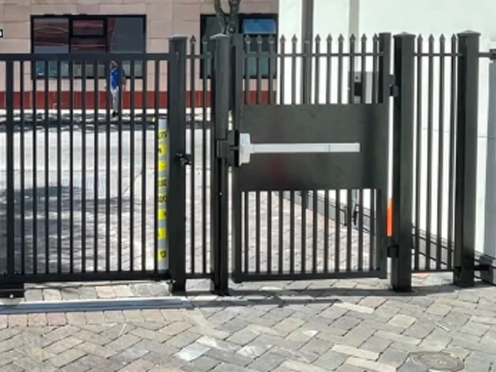 Carrollton security gates protecting a modern Texas community entrance