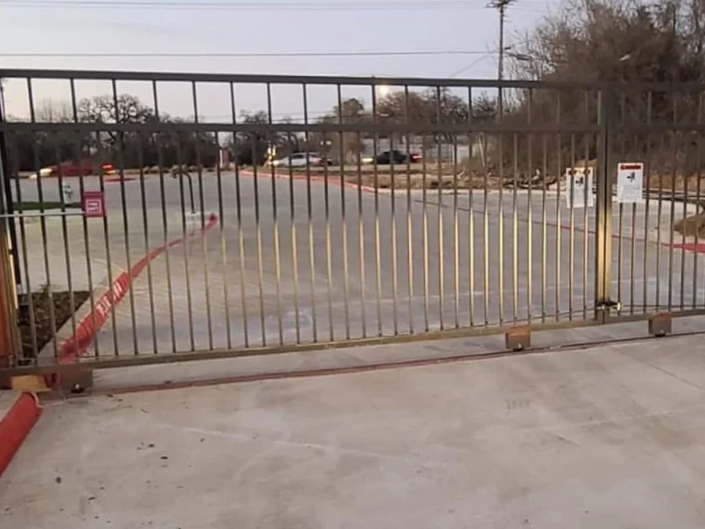 Professional commercial gate installation in Wylie, TX by Everlast Gates & Fence