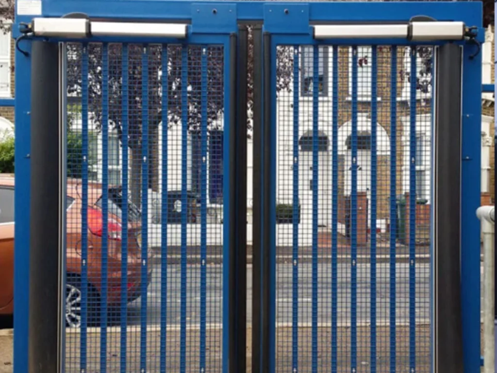 Commercial gates improve distribution center security at a busy San Antonio truck entrance