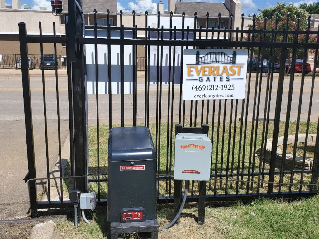 Modern commercial gate security in San Antonio by Everlast Gates & Fence