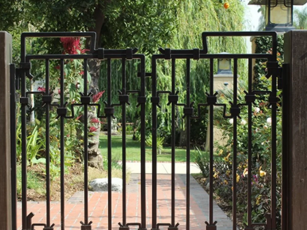 Custom Gate Design for a refined San Antonio home entrance