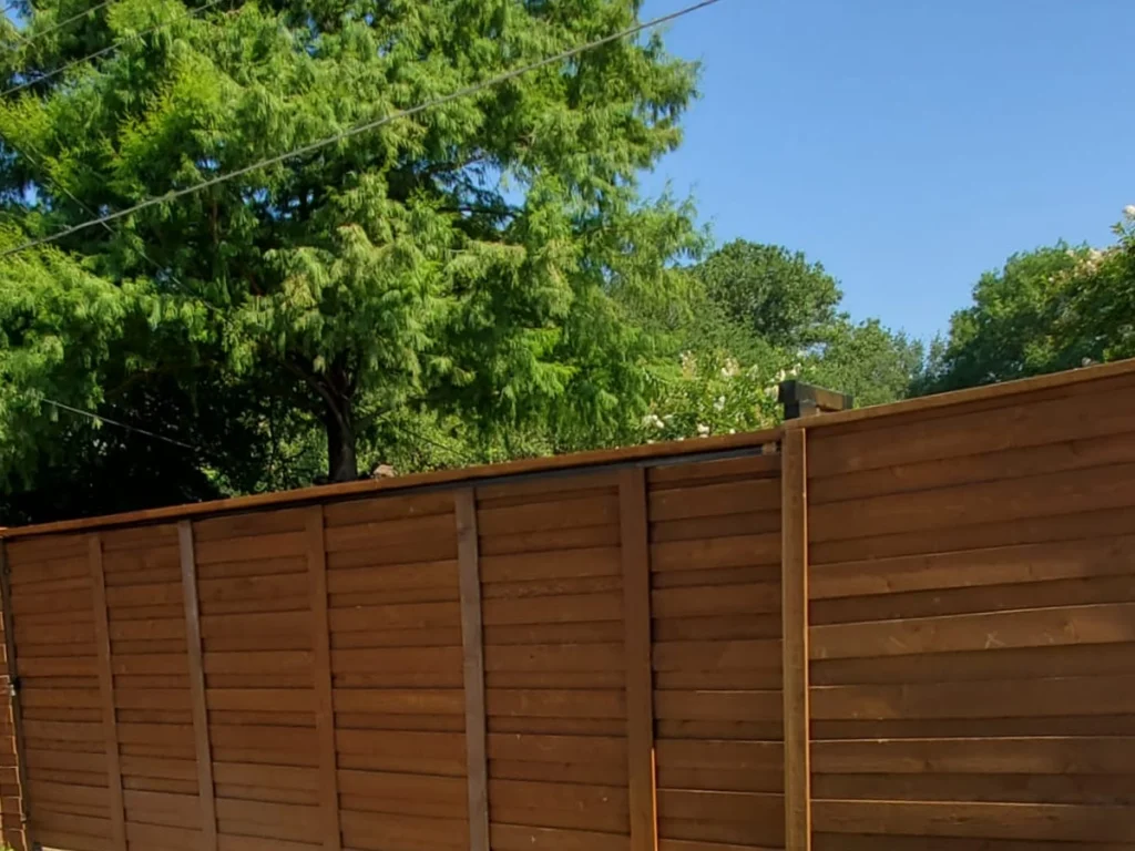 Custom wood fence installation in Wylie by Everlast Gates & Fence