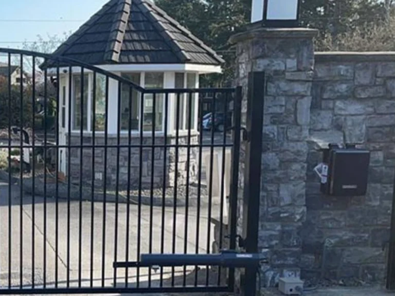 Electric automated gates enhancing home security in San Antonio with Everlast Gates & Fence installation