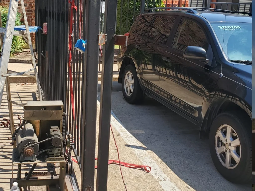 Electric gate installation in Frisco, Texas, providing security and convenience for homes and businesses.