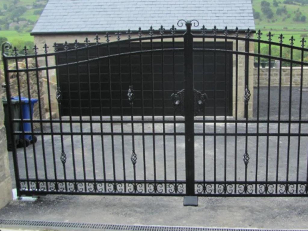 Electric gate security ideas for privacy at a beautiful Southlake home