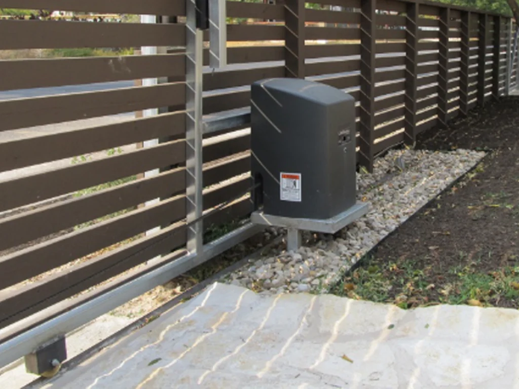Electric Gates Dallas Smart Style with a modern driveway gate and smart access system