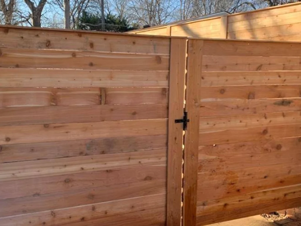 Home Security of Wood Gate Installation in San Antonio by Everlast Gates & Fence