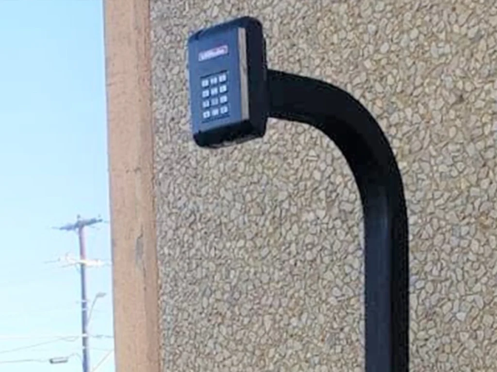 Access control gate installation by Everlast Gates & Fence in Frisco