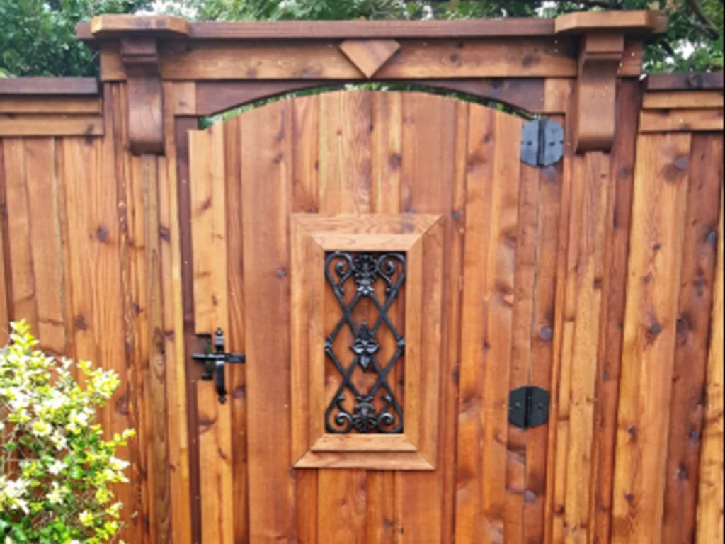 Professional Wood Gate installation in Wylie driveway