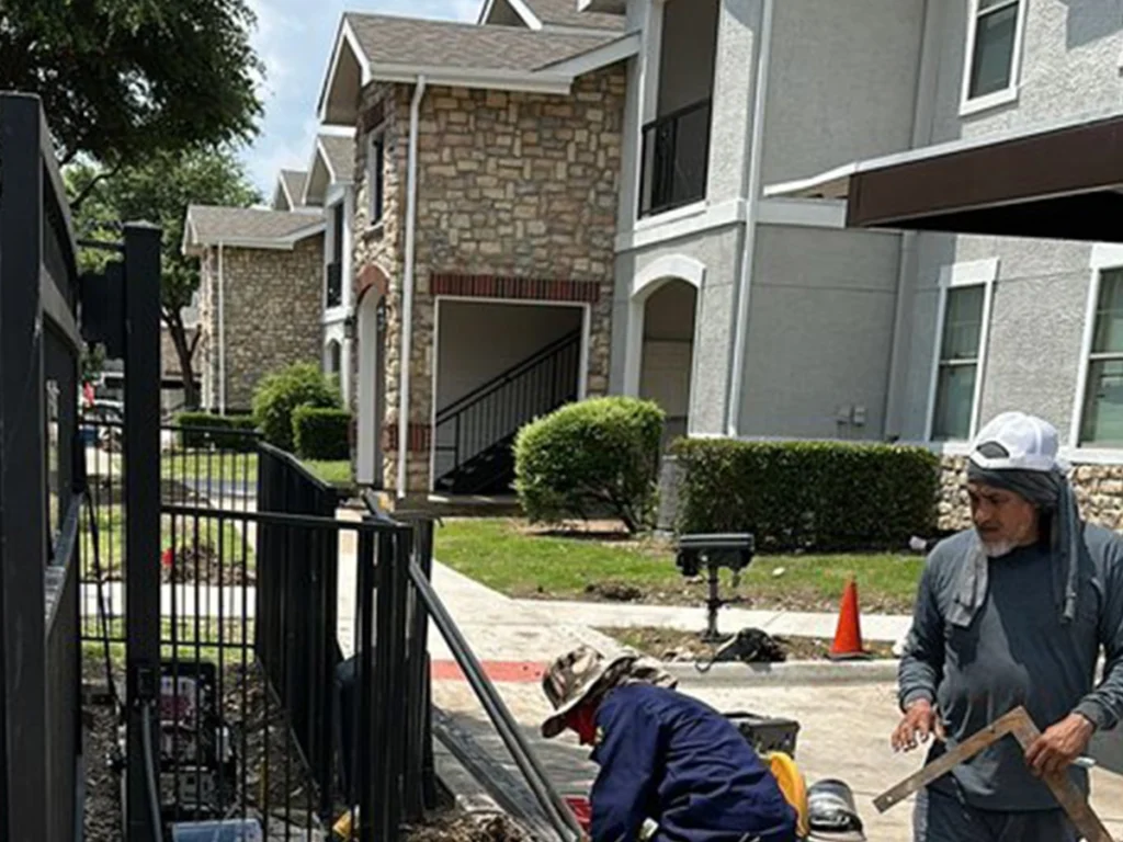 Fall weather tips for maintaining a new iron fence in Wylie TX with Everlast Gates & Fence.