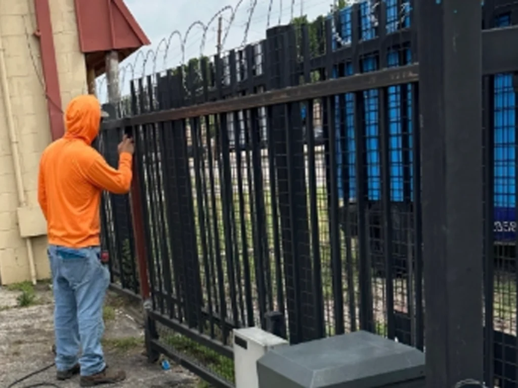 Gate maintenance for a Farmers Branch fence and gate after Texas weather exposure
