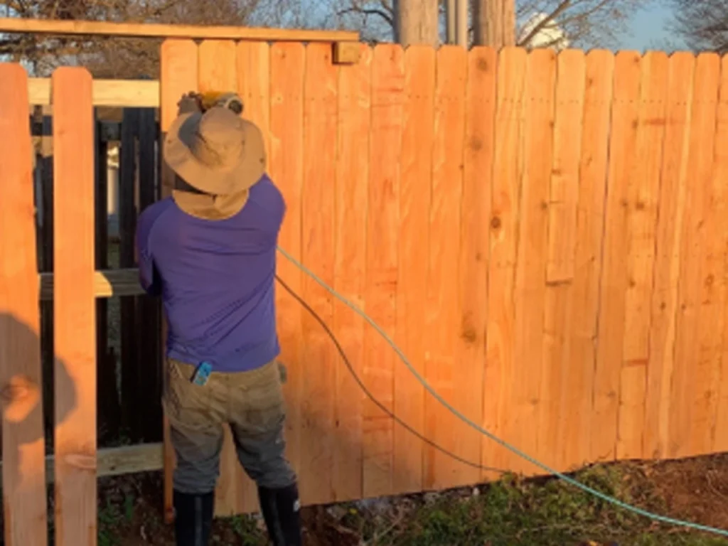 fence installation Farmers Branch crew setting posts for a strong privacy fence