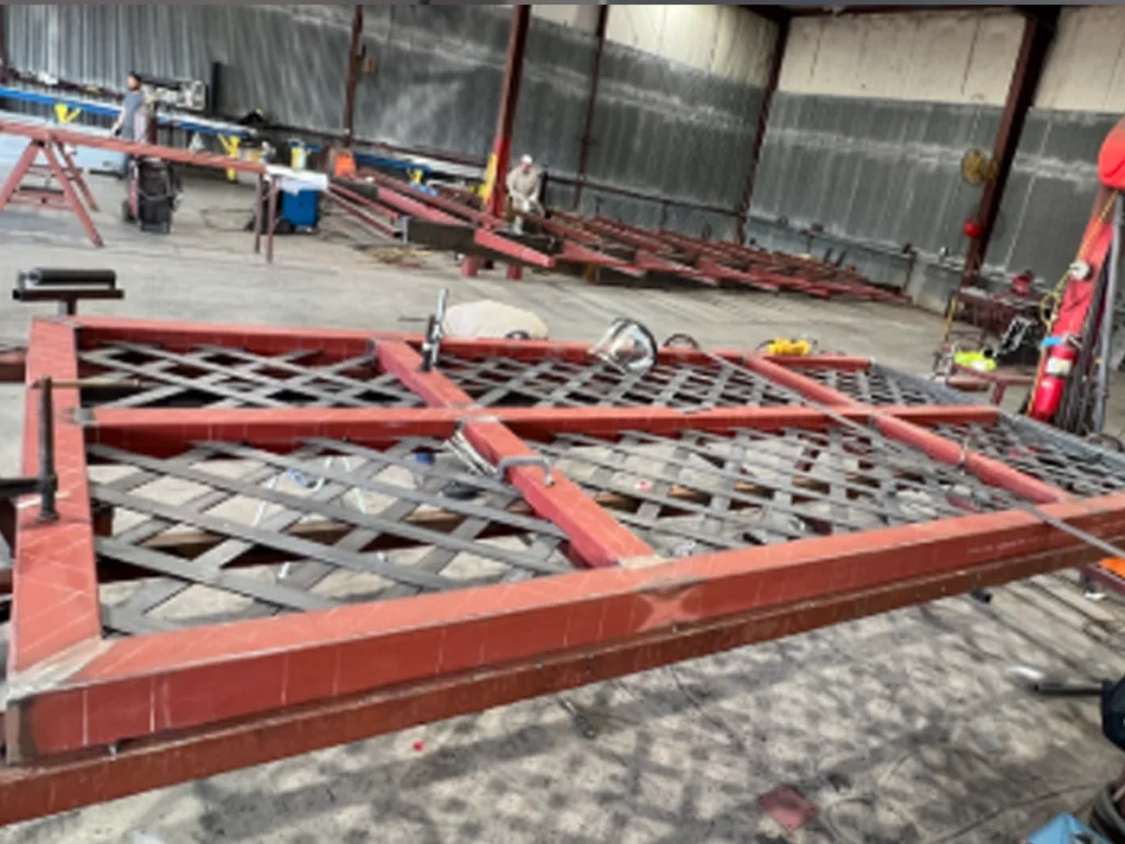 gate fabrication project Carrollton TX custom metal driveway gate at a residential property
