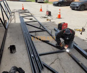 Gate installation service for a Denton Texas property