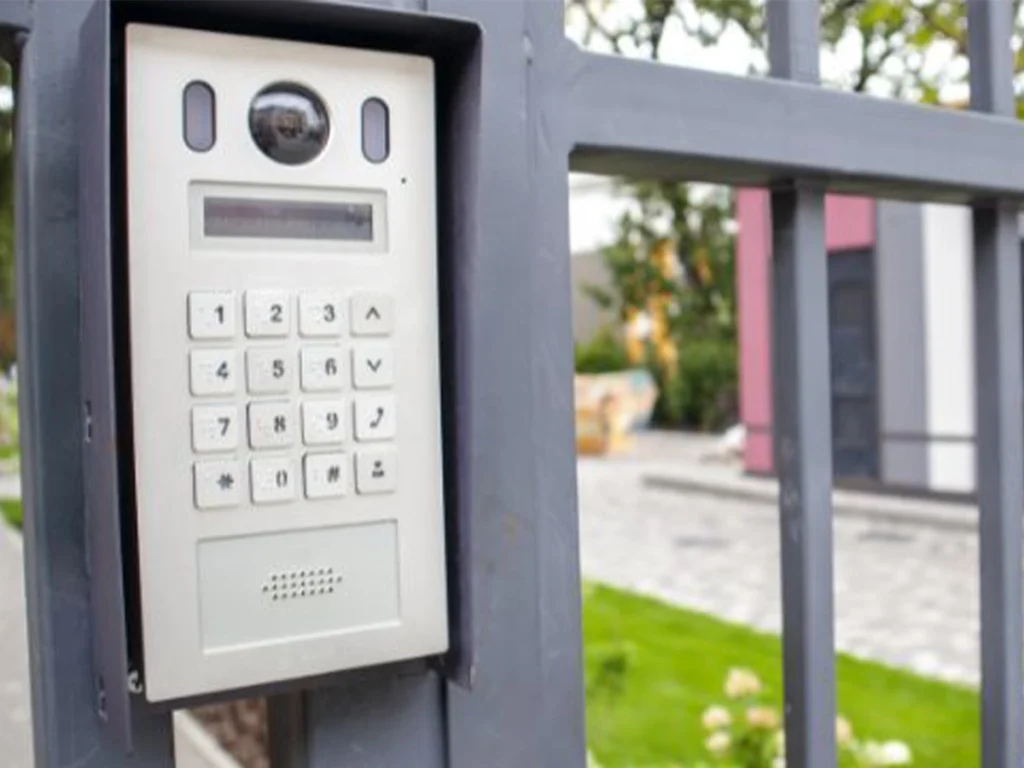 Gate intercom system installed by Everlast Gates & Fence in Plano, TX.