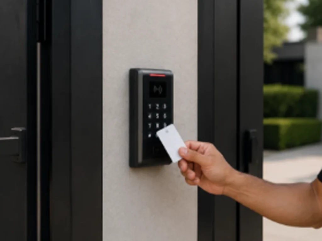 Gate Intercom Systems and Access Control installed at a secure Garland property entrance