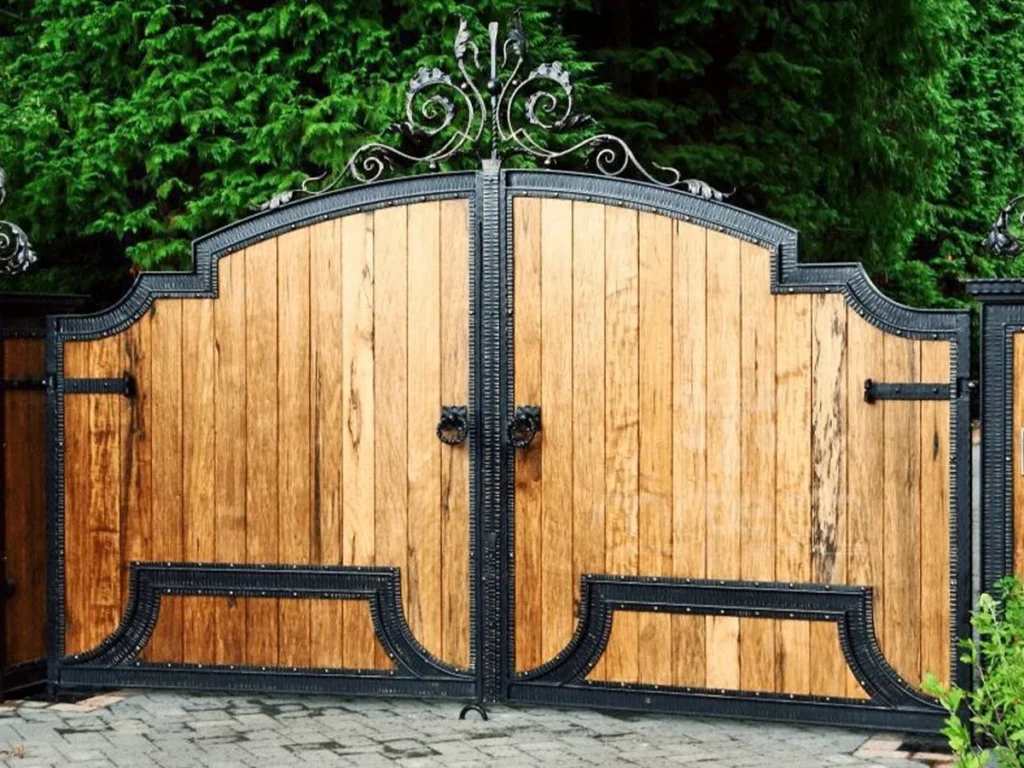 Personalized wood custom gate designs in Plano, TX by Everlast Gates & Fence