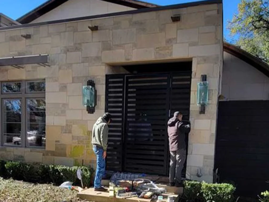 Custom iron gates in Houston by Everlast Gates & Fence