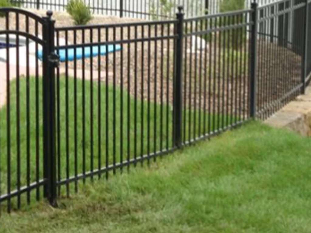 An iron fence adds value and security to a San Antonio home