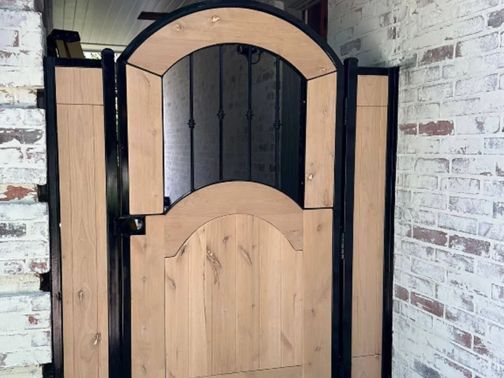 Custom Gate Design Matching Wylie Home Architecture