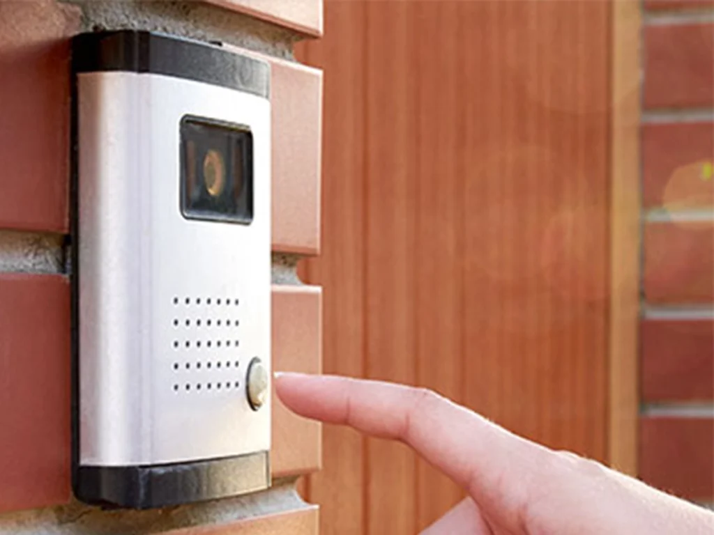 Intercom system installed in a modern Carrollton home for enhanced security