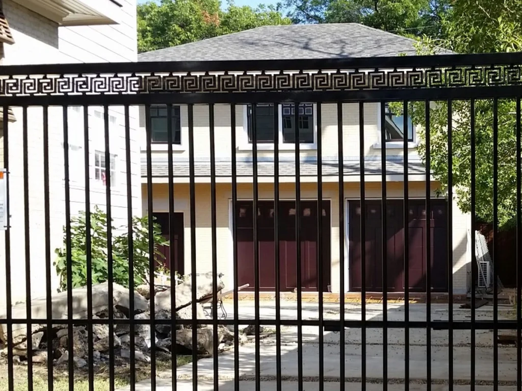 Modern and traditional iron gate styles installed by Everlast Gates & Fence in Fort Worth, TX