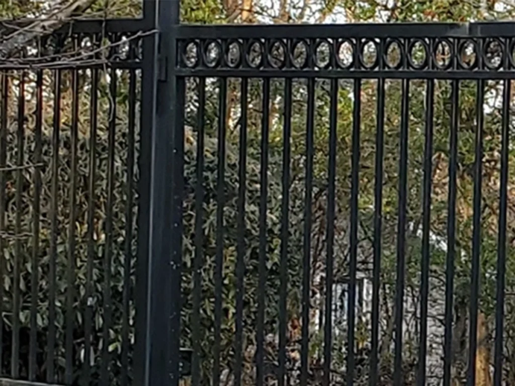 Iron gates installed at a luxury estate in Southlake by Everlast Gates & Fence