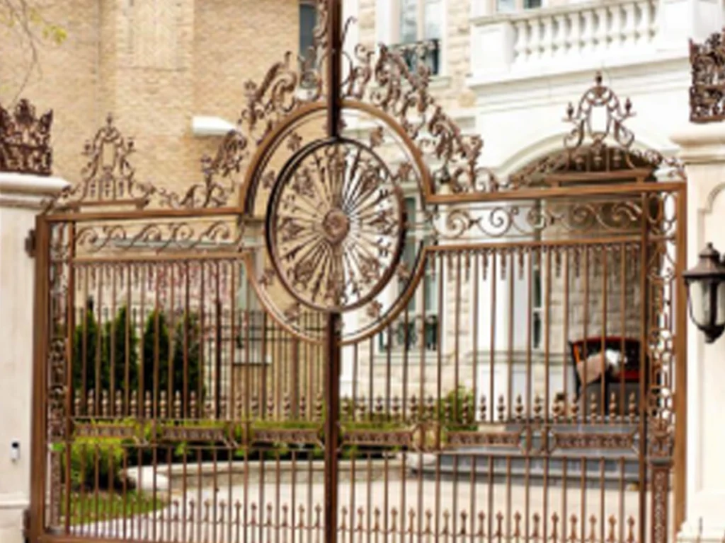 Luxury Gate Design in Wylie, TX for High-End Homes with a custom iron driveway gate