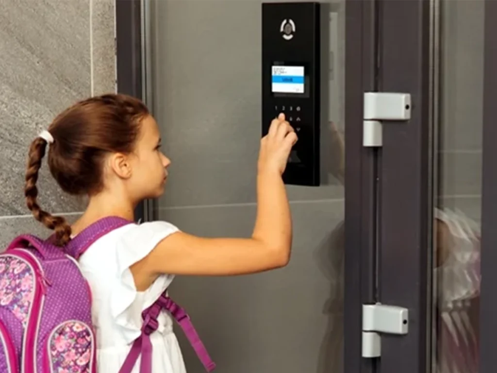 Modern intercom system in Frisco home