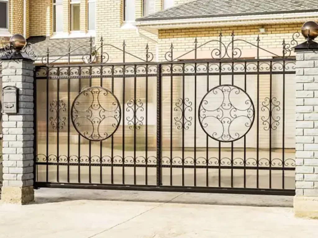 Residential gate in Frisco, TX enhancing security and curb appeal