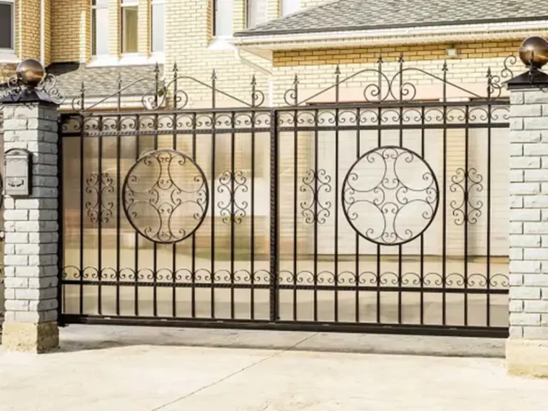 Residential gate in Frisco, TX enhancing security and curb appeal