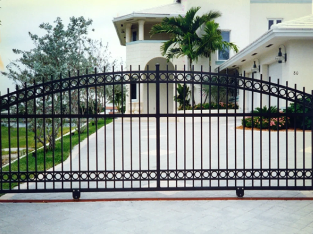Residential sliding gate repair restoring secure driveway access at a Frisco home