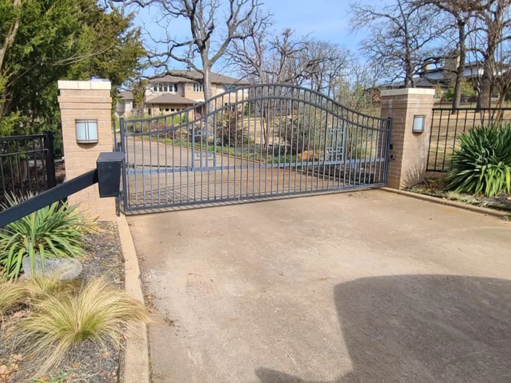 Access control intercom system installed at a residential property in Fort Worth.
