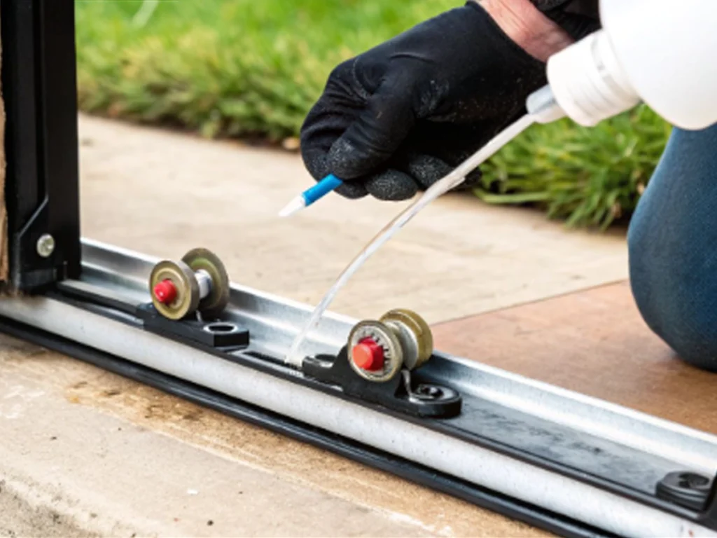 how to fix weather related wear and tear on a sliding gate in Garland
