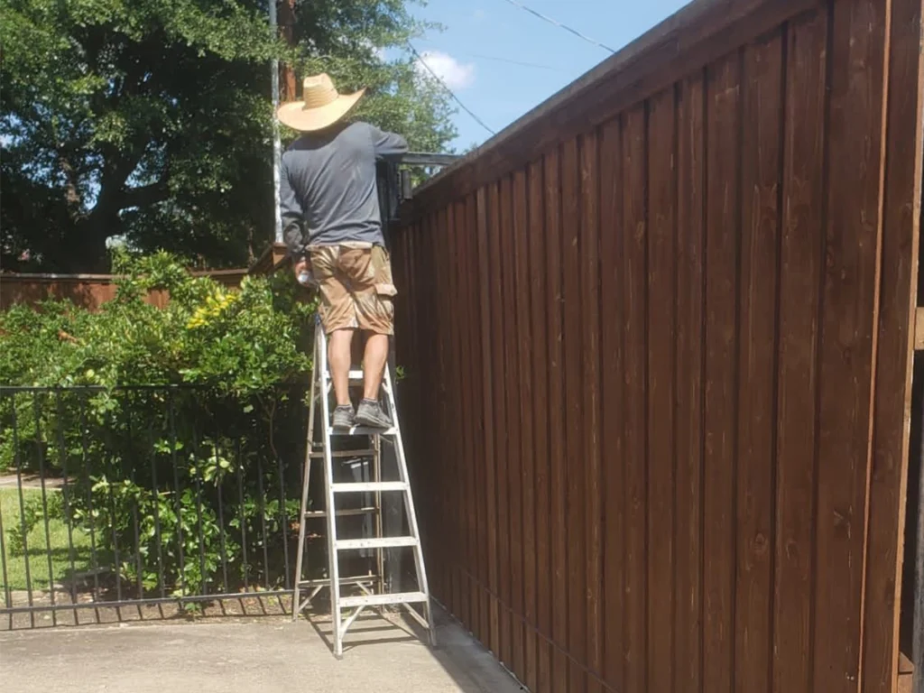 Repairing a sliding gate in Plano for enhanced safety and functionality.