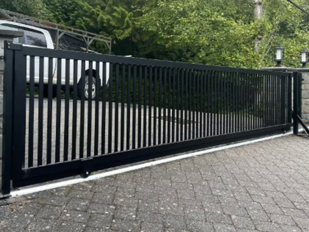 Sliding Gates Richardson TX installed on modern residential driveway
