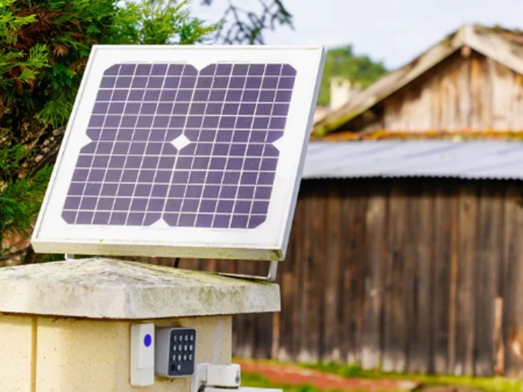 Solar automation gate for Houston storm season at a secure driveway