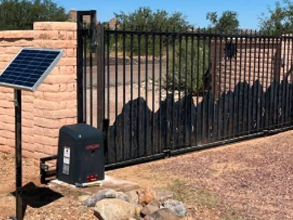 solar gate that pick a system that handles Texas heat at a Wylie home