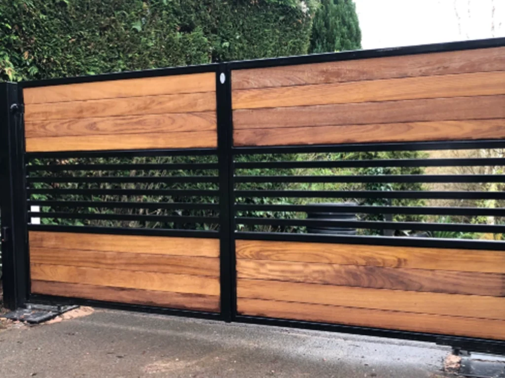 Swing gate installation San Antonio driveway gate installed with smooth clearance and safe access