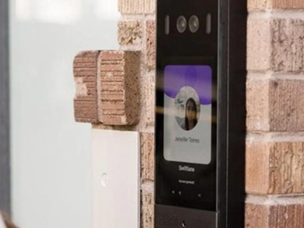 Modern touchless gate intercom system installed by Everlast Gates & Fence in San Antonio