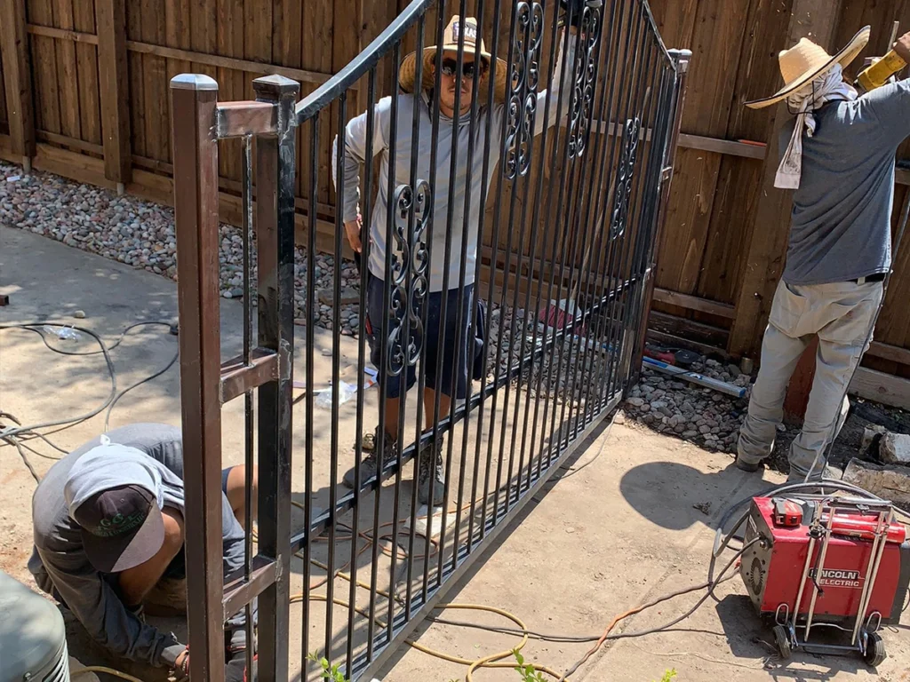 Iron gate installed in Wylie, TX for enhanced security and curb appeal.