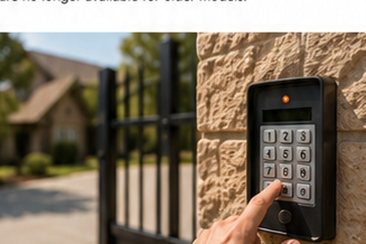 Automatic gate keypad and access control system in Frisco TX