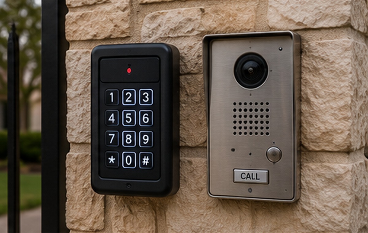 Automatic gate keypad and intercom access control in Garland TX