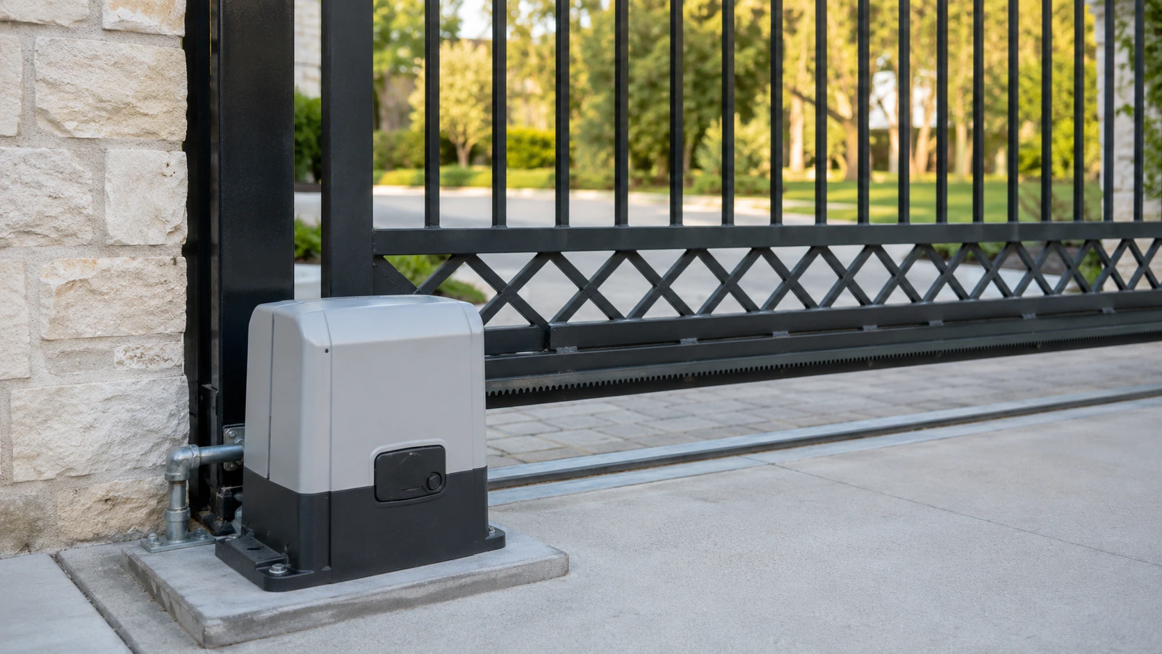 Automatic sliding gate operator system