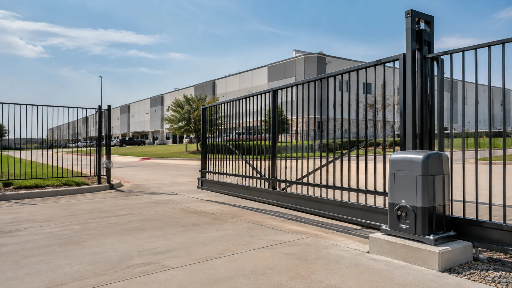 Commercial automatic gate operator system